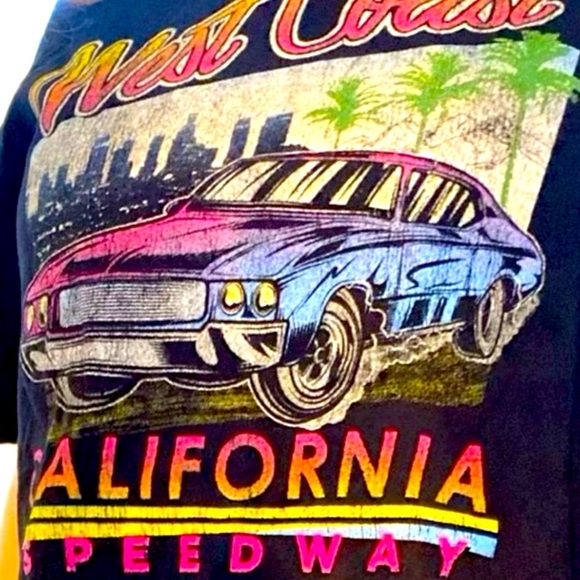 West coast customs authentic ladies crop top size large cropped top tee VINTAGE! - Picture 3 of 5